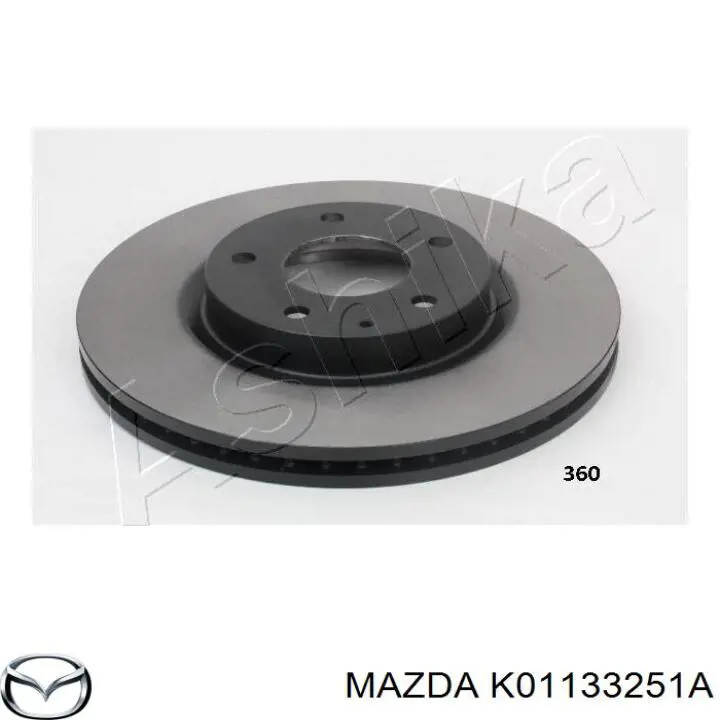 Тормоз дисковый передний Mazda K01133251A цена, от 59.62 USD