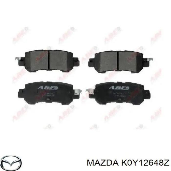 Задние тормозные колодки K0Y12648Z Mazda