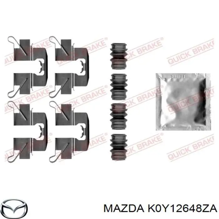 K0Y12648ZA Mazda Колодки тормозные дисковые комплект