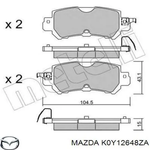 K0Y12648ZA Mazda