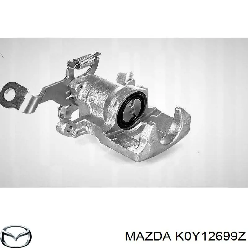 K0Y12699Z Mazda suporte do freio traseiro esquerdo