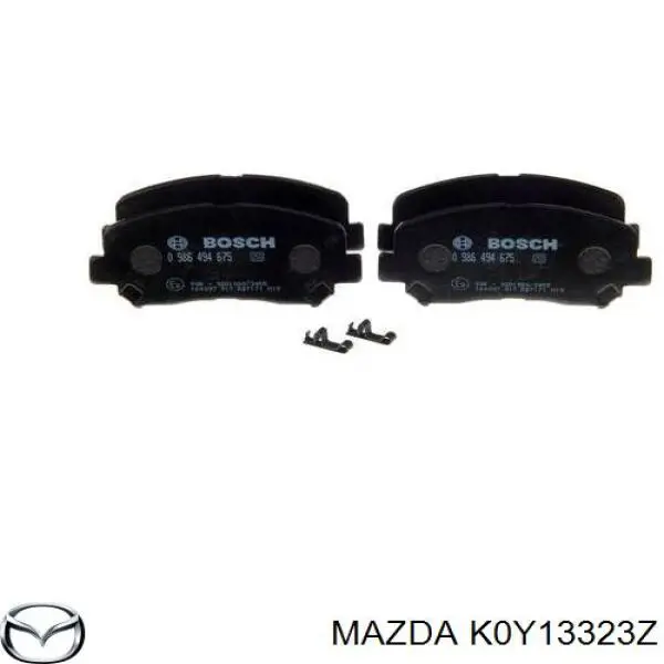 Передние тормозные колодки K0Y13323Z Mazda