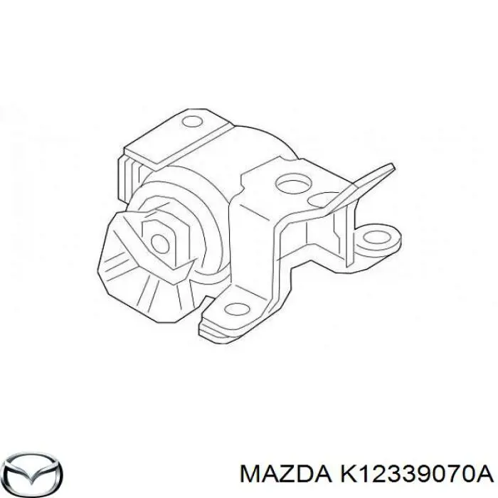 Coxim (suporte) esquerdo de motor para Mazda 6 (GJ, GL)