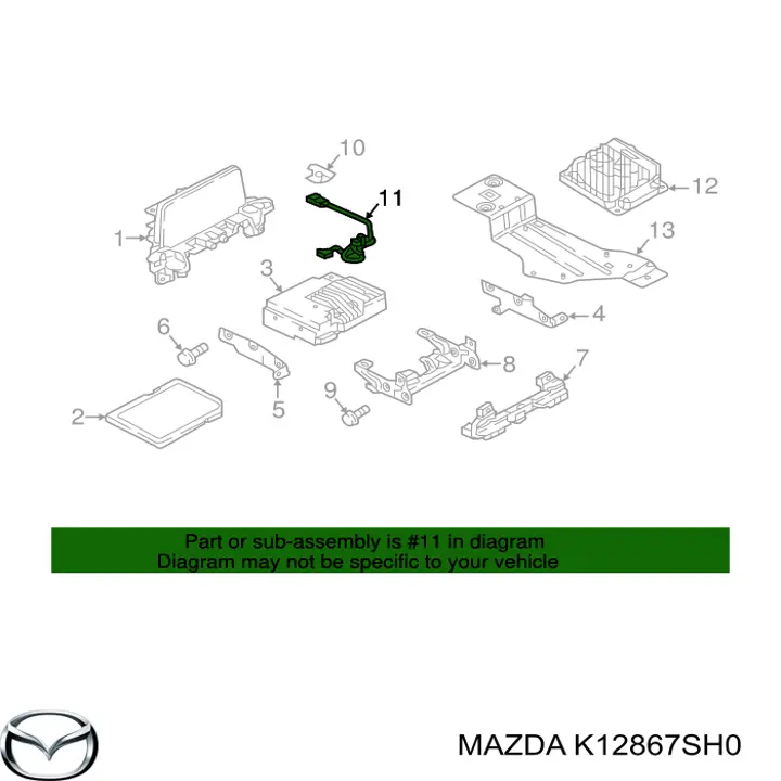  Mazda K12867SH0 цена, от 56.31 USD