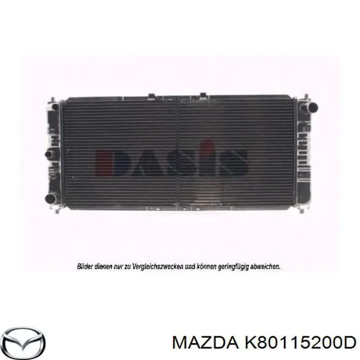 Радиатор охлаждения двигателя на Mazda MX-3  EC