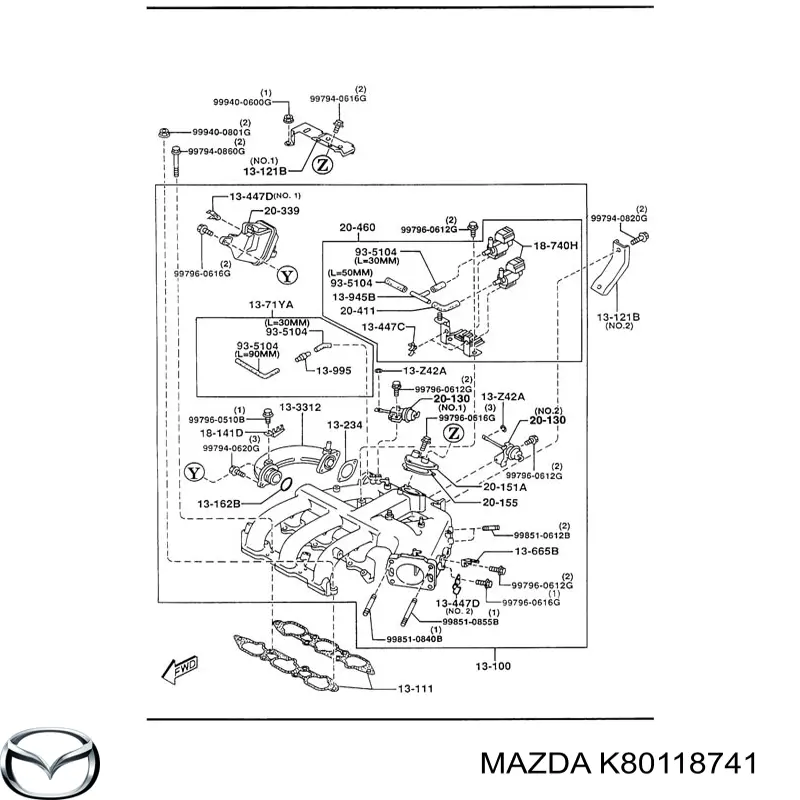  Mazda K80118741 цена, от 29.45 USD