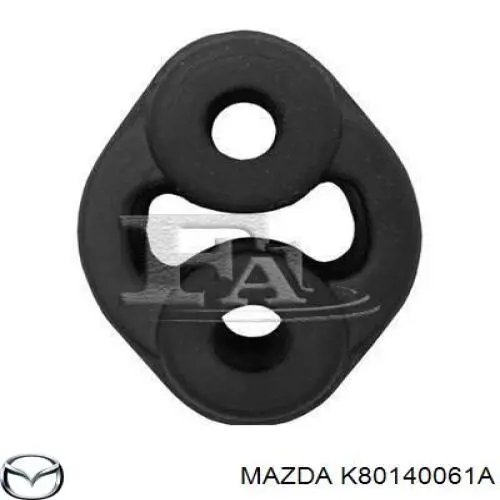 Подушка крепления глушителя Mazda K80140061A