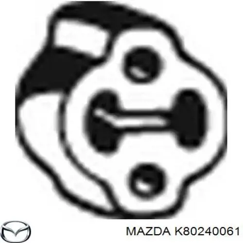 K802-40-061 Mazda подушка крепления глушителя