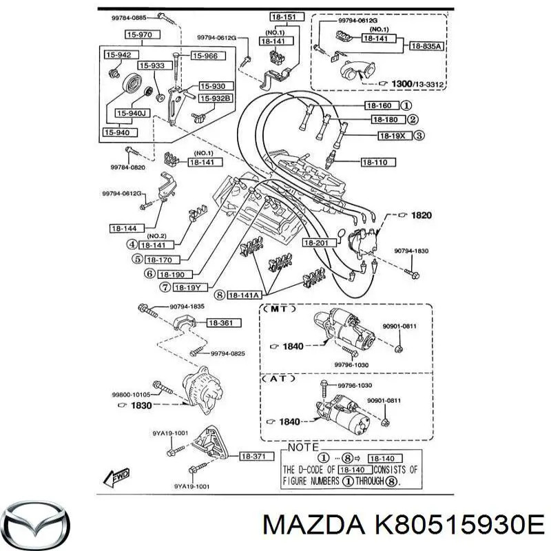  Mazda K80515930E цена, от 19.00 USD