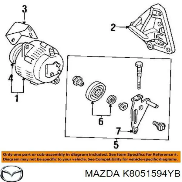  Натяжной ролик Mazda 323 