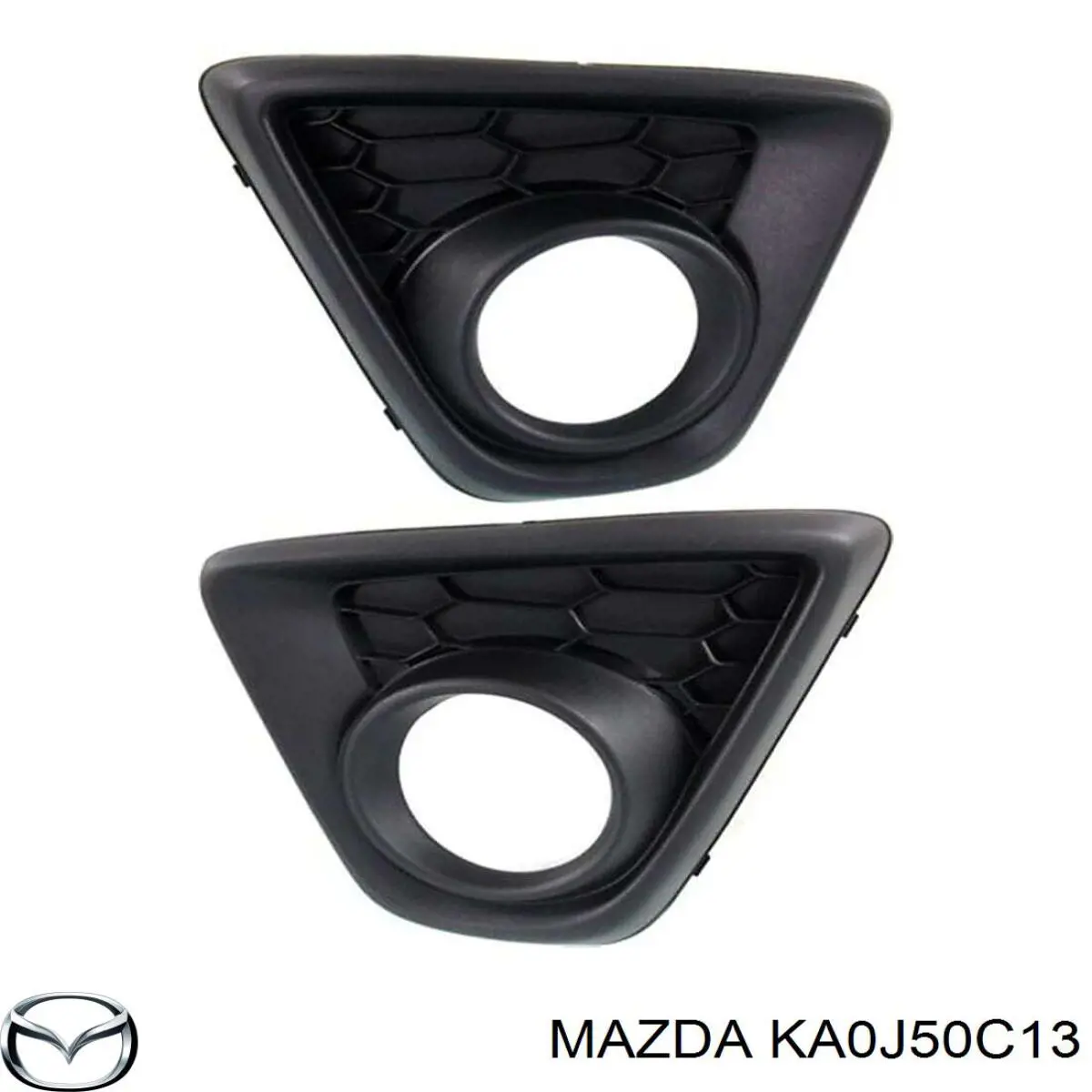 KA0J50C13 Mazda tampão (grelha das luzes de nevoeiro do pára-choque dianteiro direito)