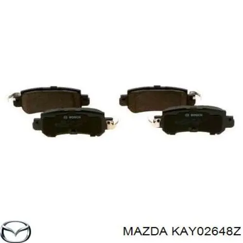 Колодки дисковые  Mazda KAY02648Z цена, от 30.56 USD