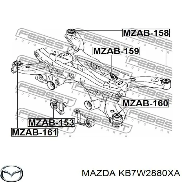 KB7W2880XA Mazda 