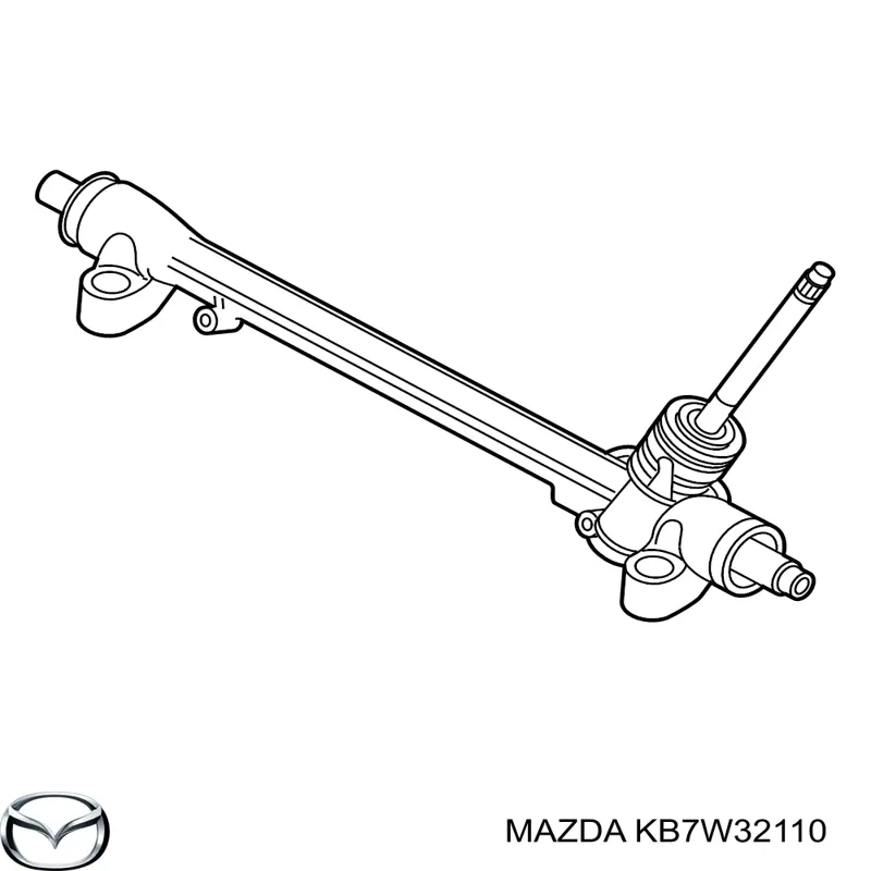 KB7W32110 Mazda cremalheira da direção