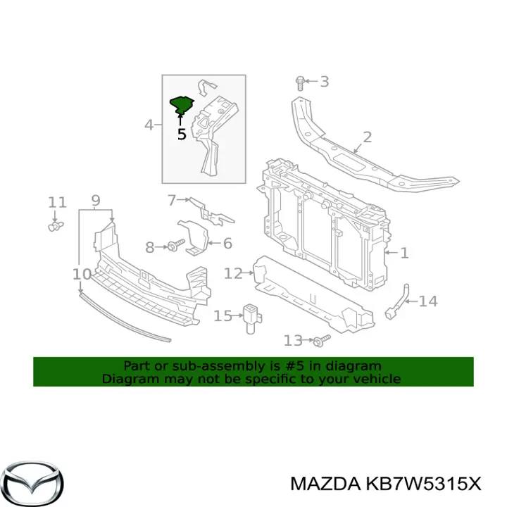 KB7W5315X Mazda 