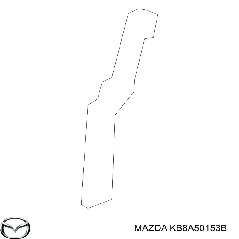 Кронштейн бампера переднего внешний правый Mazda KB8A50153B