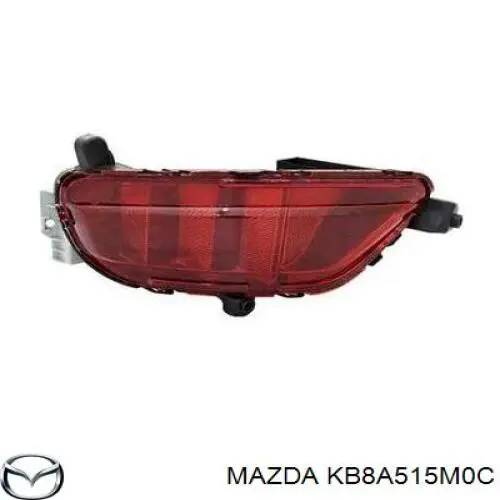 KB8A515M0C Mazda катафот (отражатель заднего бампера левый)