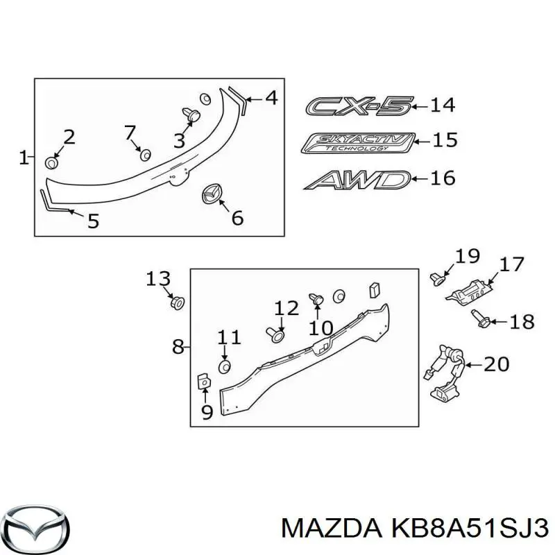 KB8A51SJ3 Mazda 