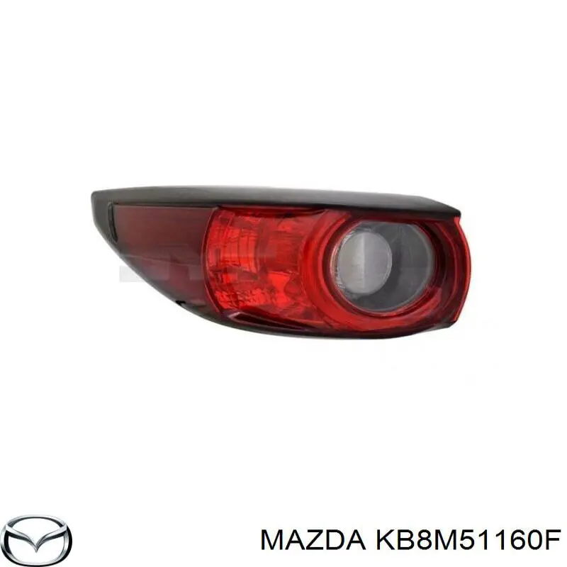 KB8M51160G Mazda lanterna traseira esquerda externa