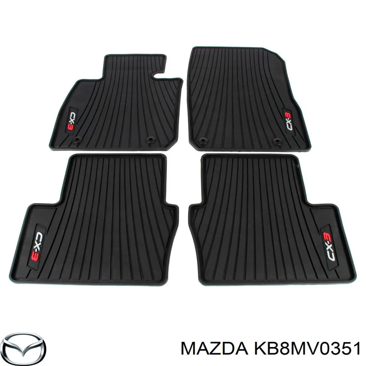 Комплект ковриков Mazda KB8MV0351 цена, от 112.16 USD