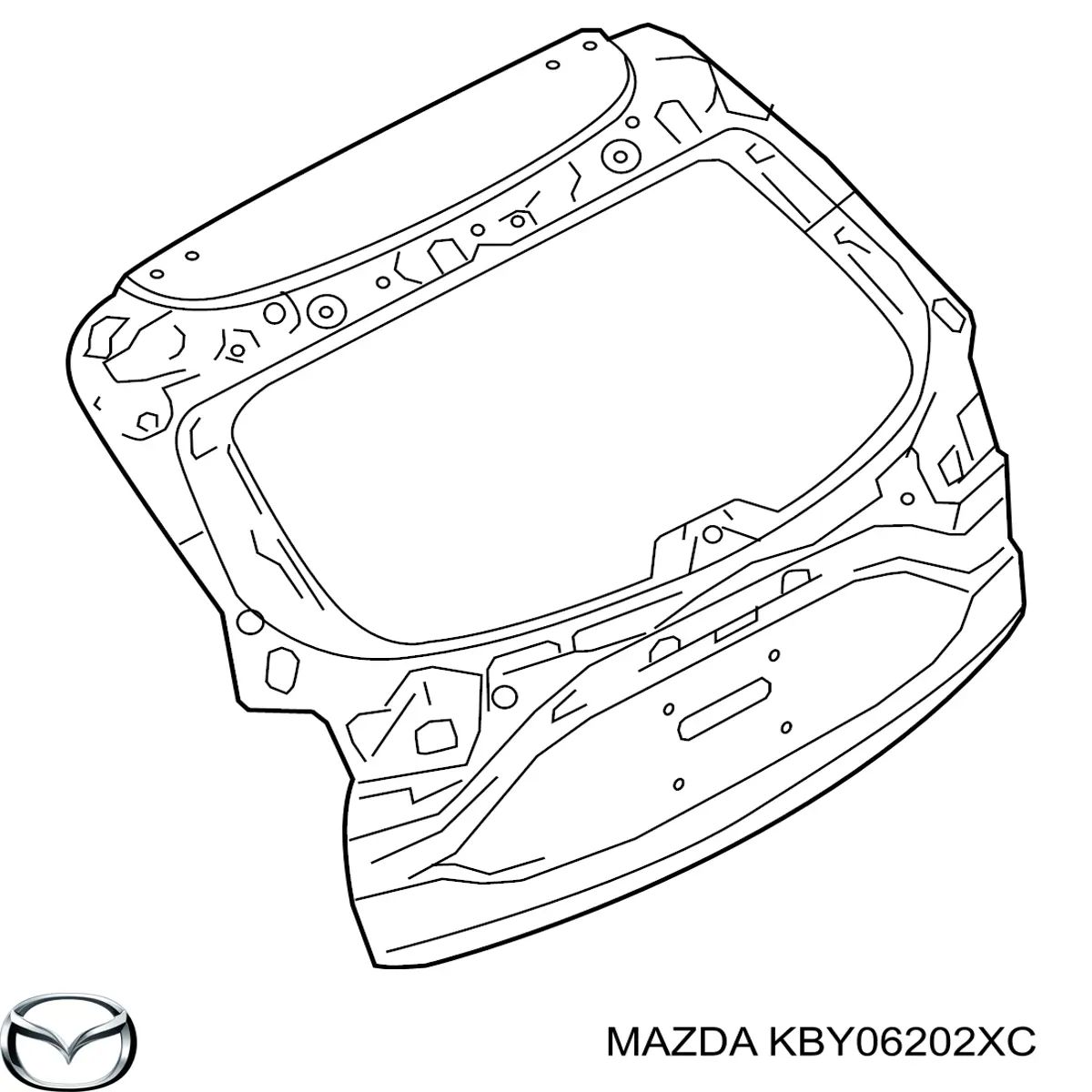 Дверь задняя (багажная 3/5-я (ляда) на Mazda CX-5 KF