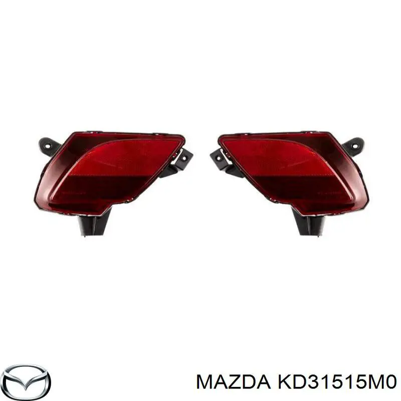 Retrorrefletor (refletor) do pára-choque traseiro esquerdo para Mazda CX-5 (KE)