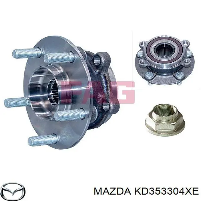KD353304XE Mazda Cubo dianteiro