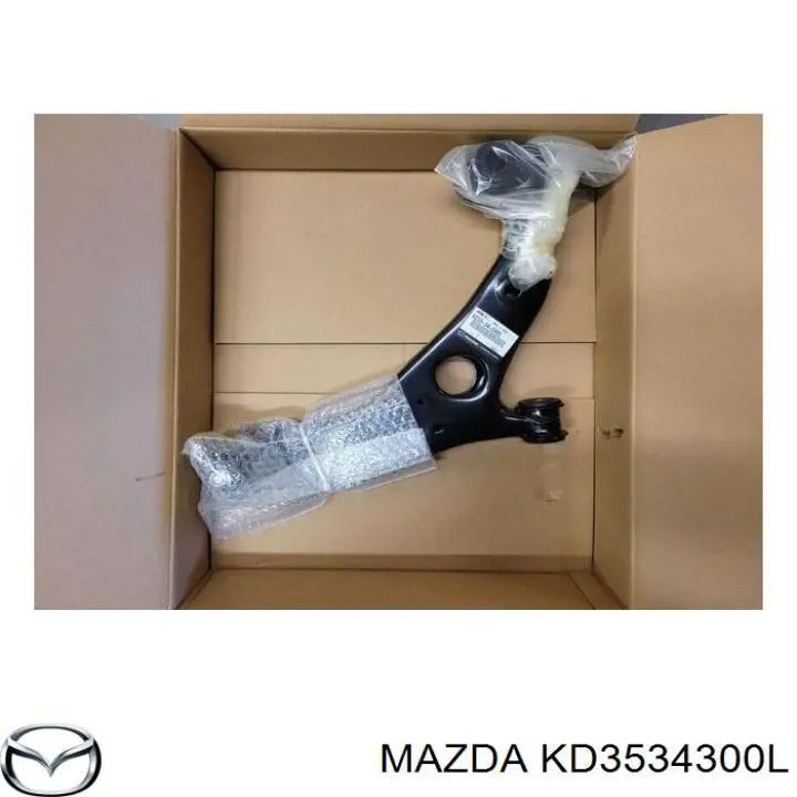 KD3534300L Mazda braço oscilante inferior direito de suspensão dianteira