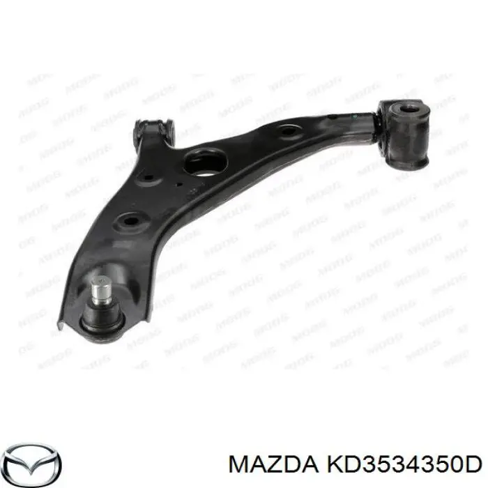 Braço oscilante inferior esquerdo de suspensão dianteira Mazda KD3534350D