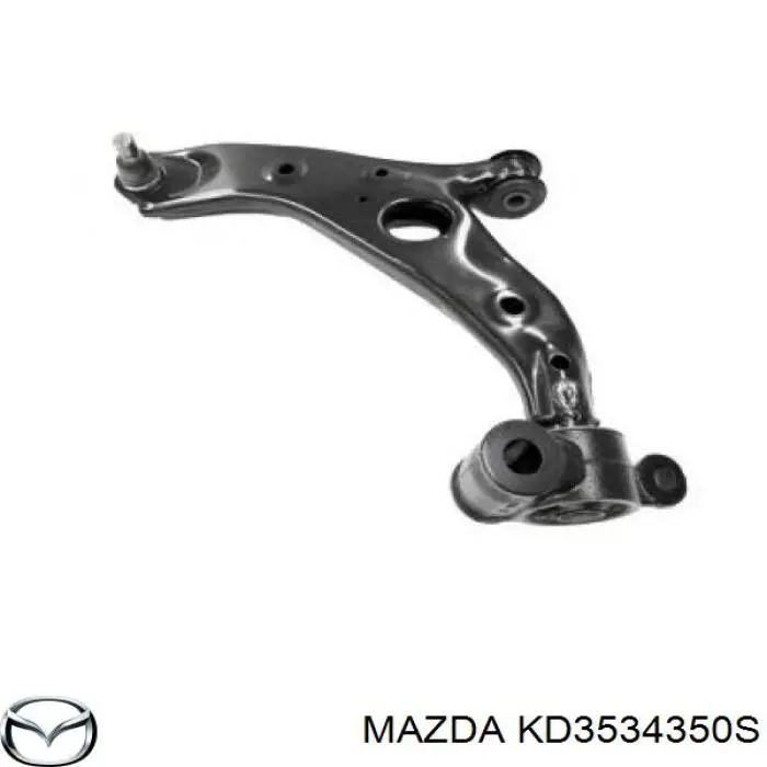 KD3534350S Mazda braço oscilante inferior esquerdo de suspensão dianteira