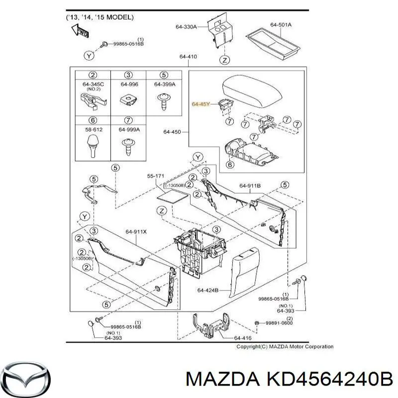 KD4564240B Mazda 