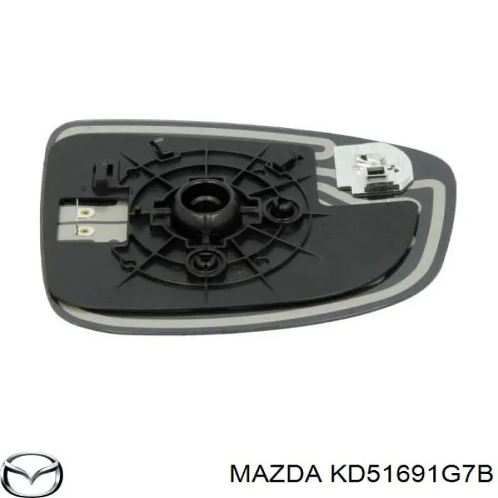 Купить KD51691G7B Mazda Стекло зеркала заднего вида, левого
