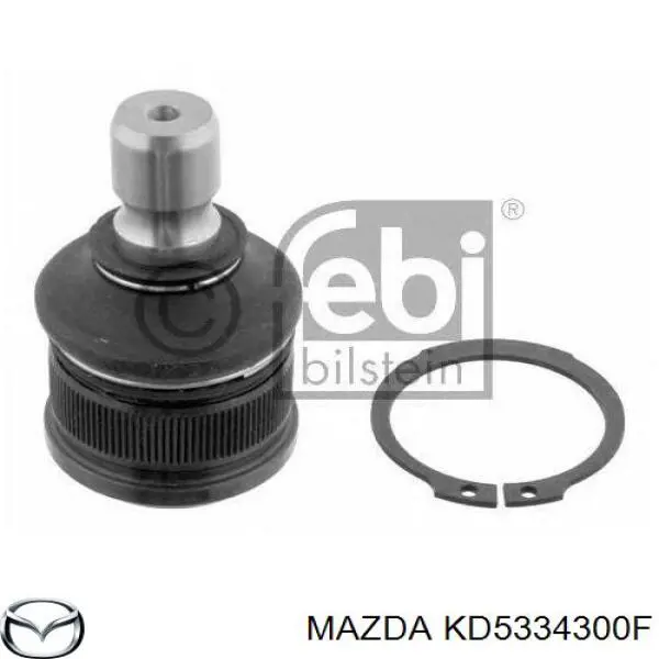 KD5334300F Mazda braço oscilante inferior direito de suspensão dianteira