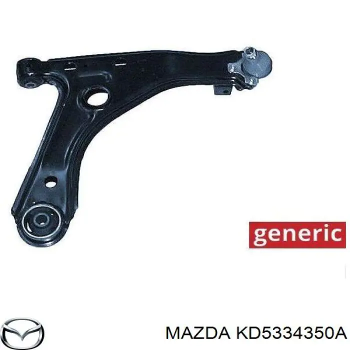 Левый рычаг передней нижней подвески Mazda KD5334350A цена, от 111.87 USD