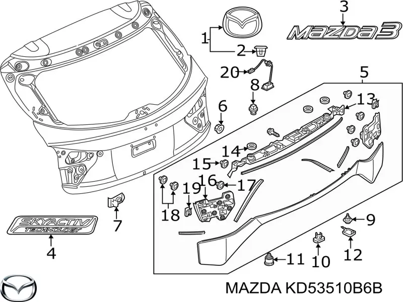 KD53510B6B Mazda 