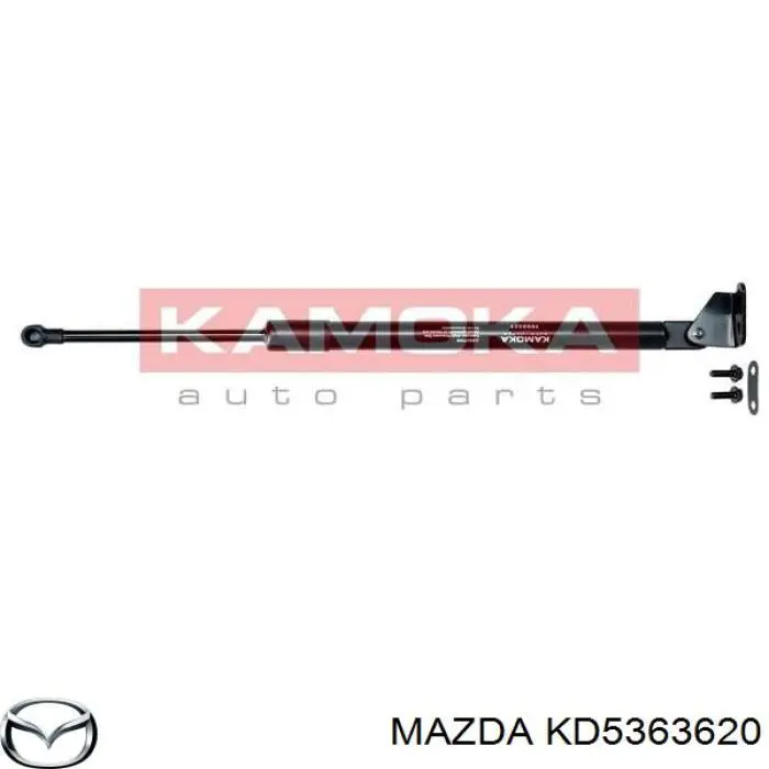 KD5363620 Mazda amortecedor de tampa de porta-malas (de 3ª/5ª porta traseira)