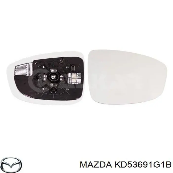 Стекло зеркала заднего вида, правого FPS FP4421M12 цена, от 18.79 USD
