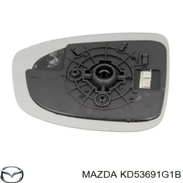 KD53691G1B Mazda elemento espelhado do espelho de retrovisão direito