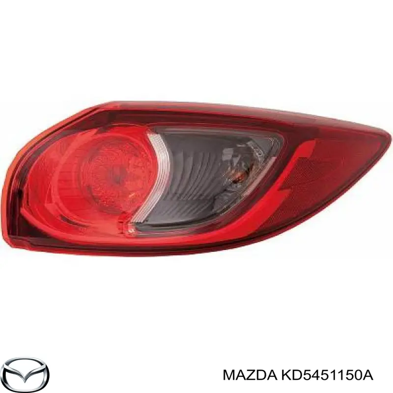 KD5451150A Mazda lanterna traseira direita externa