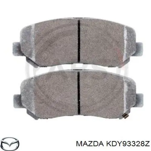 KDY93328Z Mazda колодки тормозные передние дисковые