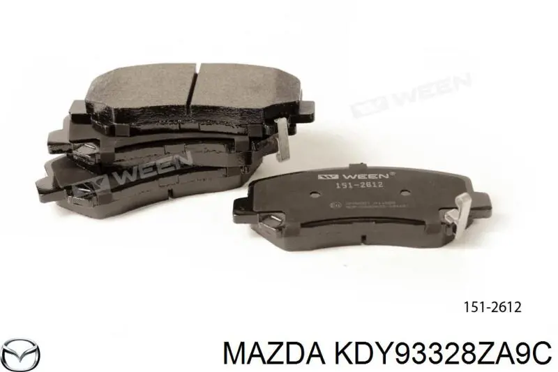 KDY93328ZA9C Mazda Колодки передние