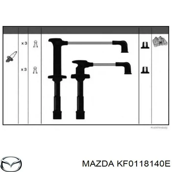 Высоковольтные провода KF0118140E Mazda