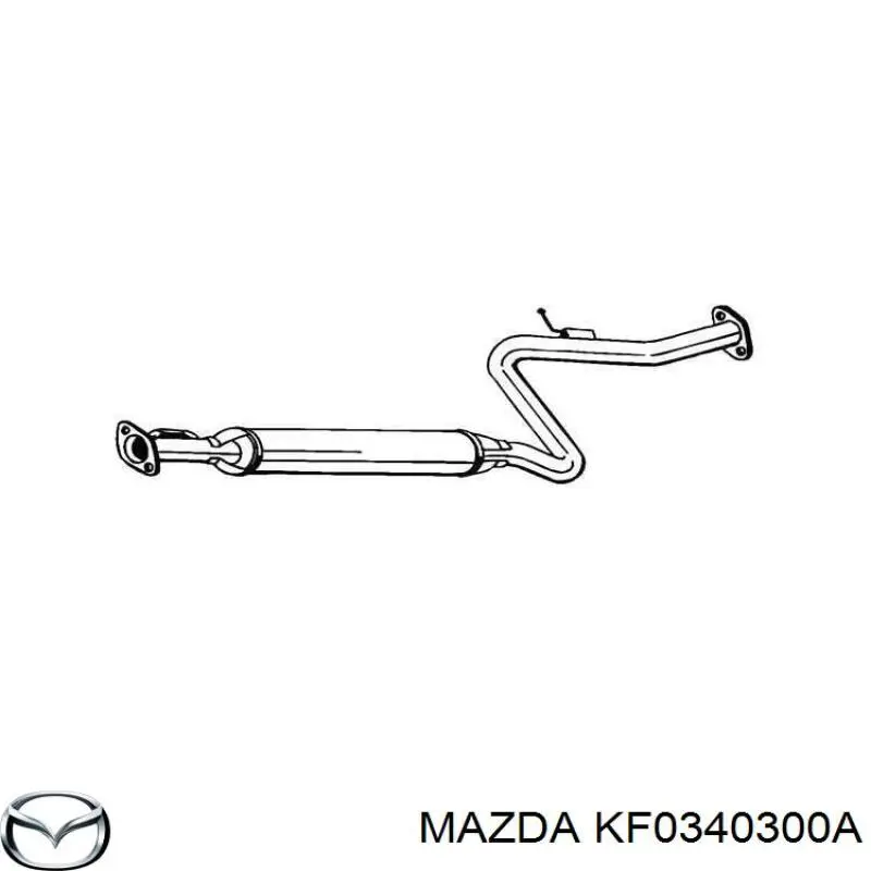 KF0340300A Mazda Глушитель центральный