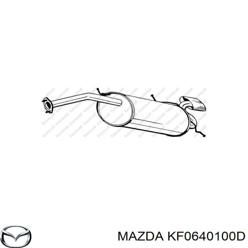 Silenciador posterior KF0640100D Mazda