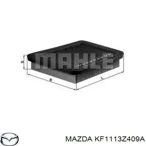 Воздушный фильтр KF1113Z409A Mazda