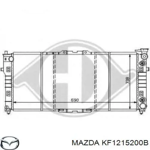 KL2015200F Mazda Радиатор основной