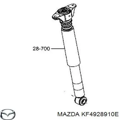 Стойка амортизатора задняя Mazda KF4928910E цена, от 71.14 USD