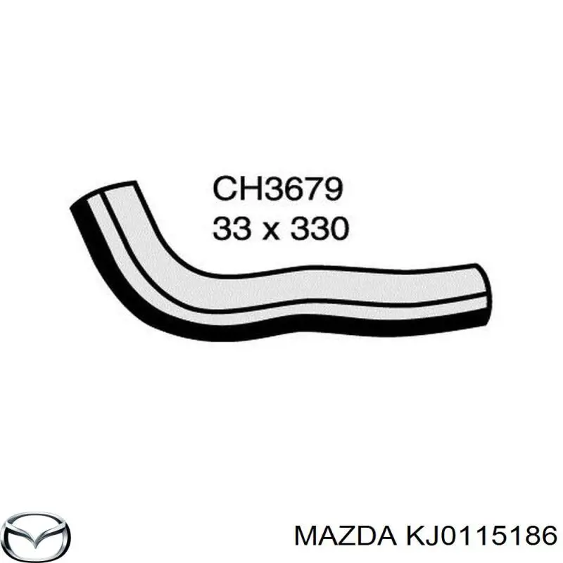 KJ0115186 Mazda Шланг системы охлаждения