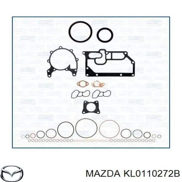 Прокладка головки блока цилиндров (ГБЦ) левая на Mazda 626 IV 