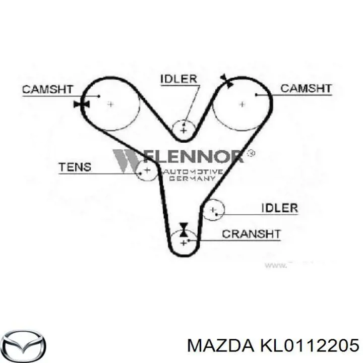 Ремень ГРМ KL0112205 Mazda